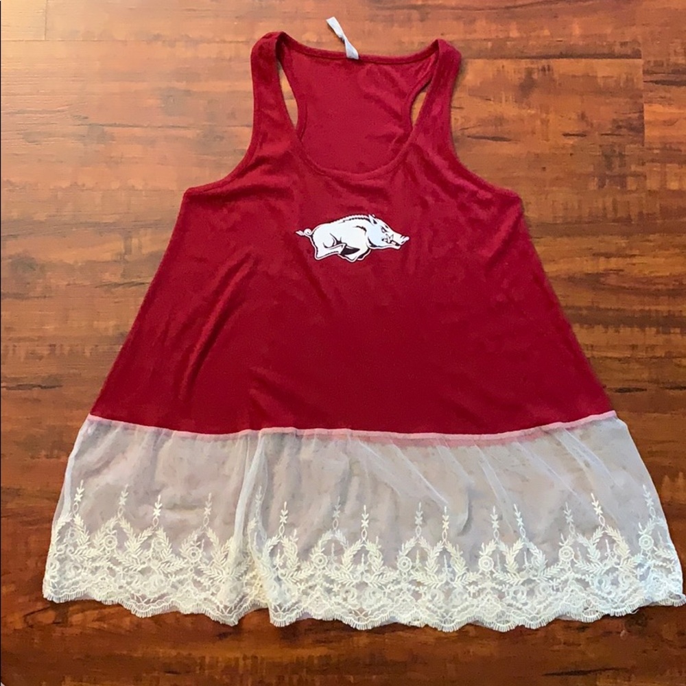 Arkansas Razorback tunic tank